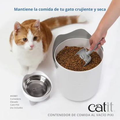 Catit Pixi Contenedor de Comida al Vacío para Gatos